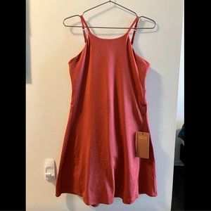 Girlfriend Collective Naomi Dress - Lava color